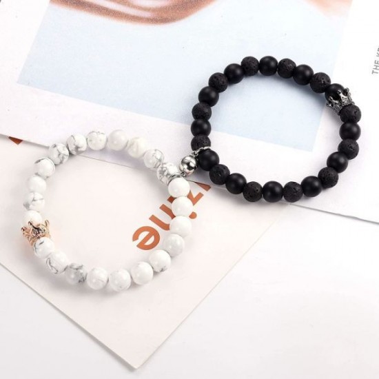 2 Pcs Matching Magnetic Couple Bracelets Heart Relationship Matching Rope Bracelet Mutual Attraction Friendship Chain Bracelet Gift For Boyfriend Girlfriend Women Men 2 Pcs Matching Magnetic Couple Bracelets Heart Relationship Matching Rope Bracelet Mutual Attraction Friendship Chain Bracelet Gift For Boyfriend Girlfriend Women Men